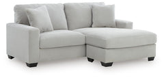Smoke, complete sofa chaise angle view - 5