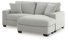 Smoke, complete sofa chaise alternate angle view - 8
