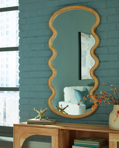 Brown Accent Mirror, view 5 - 5