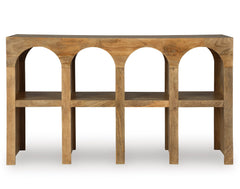 Natural Brown Console Sofa Table, product view 2 - 2