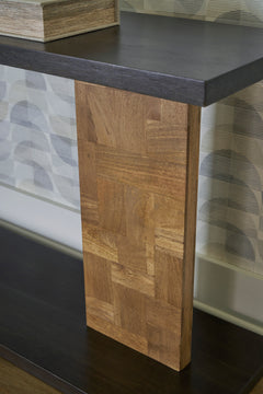 Brown Console Sofa Table, view 2 - 2