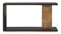 Brown Console Sofa Table, view 5 - 5