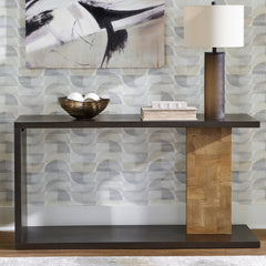 Brown Console Sofa Table, view 8 - 8