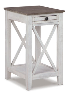 White/Gray Accent Table, view 1 - 1