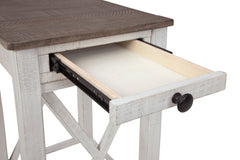 White/Gray Accent Table, view 5 - 5