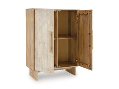 Natural/White Wash Accent Cabinet, view 2 - 2
