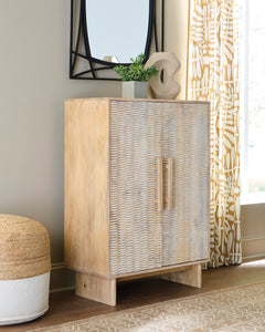 Natural/White Wash Accent Cabinet, view 7 - 7