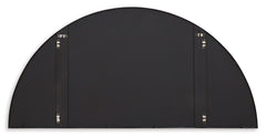 Black Denlow accent mirror, product view 3 - 3
