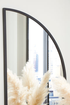 Black Denlow accent mirror, product view 4 - 4