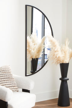 Black Denlow accent mirror, product view 5 - 5