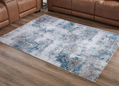 Multi 60.63" x 84", room view; furniture excluded - 2