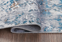 Multi 60.63" x 84", rolled rug backing detail - 4
