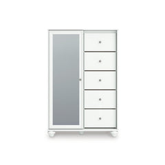 White / Dressing Chest, front view - 3