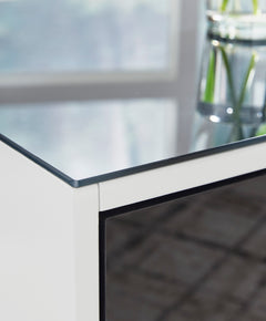 White/Black Drawer End Table, product view 6 - 6