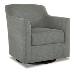 Smoke Swivel Accent Chair, full product view - 21