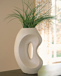 Stone 15.63-inch height vase, full product view - 5