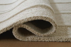 Ivory/Tan 119.38" x 164.5", rolled rug backing detail - 4