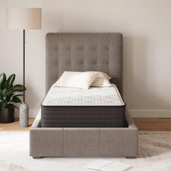 White Twin, mattress in room; base and furnishings excluded - 15