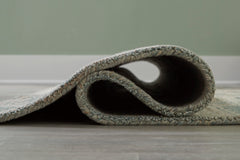 Green/Ivory 61.13" x 84.38", rolled rug backing detail - 8