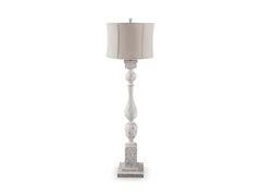 Antique White floor lamp, full product view - 1