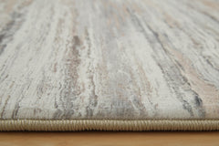 Gray/Brown/White 59.75" x 84", pile and edge detail - 7