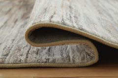 Gray/Brown/White 59.75" x 84", rolled rug backing detail - 8