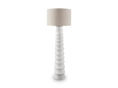 White floor lamp, full product view - 1