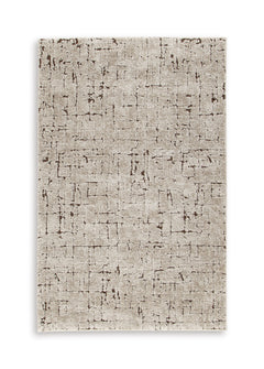 Brown/Taupe 60" x 84", complete rug product view - 9