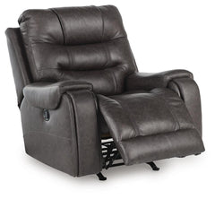 Smoke, complete recliner with footrest extended - 3