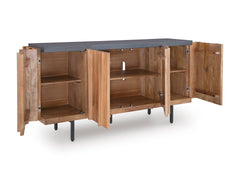 Brown/Charcoal Accent Cabinet, view 2 - 2