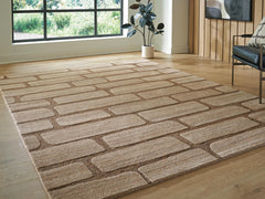 Brown 93.13" x 118.5", room view; furniture excluded - 6