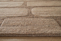 Brown 93.13" x 118.5", pile and edge detail - 7