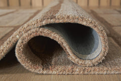 Brown 93.13" x 118.5", rolled rug backing detail - 8