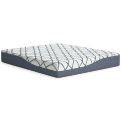 White/Blue California King, alternate full mattress product view - 2