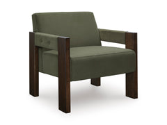 Olive Wood Frame Accent Chair, full product view - 6