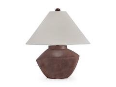 Antique Brown table lamp, full product view - 1
