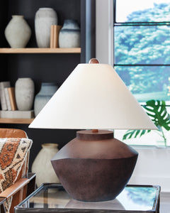Antique Brown table lamp, product view 2 - 2