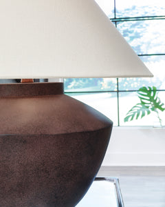 Antique Brown table lamp, product view 3 - 3