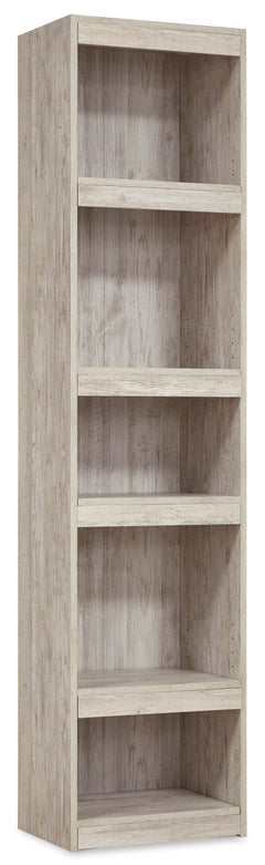 Distressed Whitewash, complete pier shelving unit product view - 4