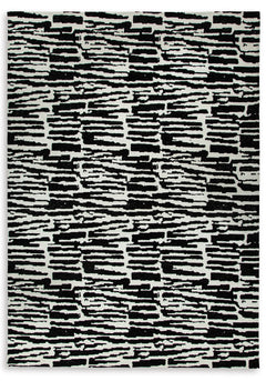Black/Ivory 123" x 170", complete rug product view - 1
