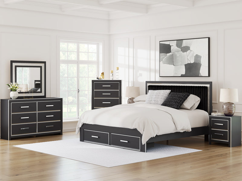 Two-Drawer Panel Storage Beds and Bedroom Sets