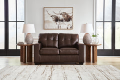 Dark Brown, loveseat in room; other furnishings excluded - 6