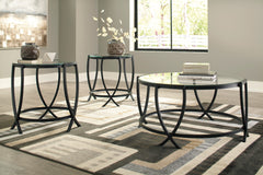 Black three-piece table set, product view 3 - 3