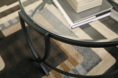 Black three-piece table set, product view 4 - 4