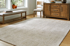 Gray/Ivory/Honey 95.13" x 119.5", room view; furniture excluded - 6