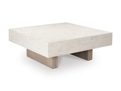 Light Grayish Brown Square Coffee Table, full product view - 1