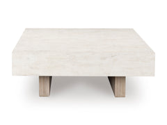 Light Grayish Brown Square Coffee Table, product view 2 - 2