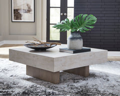 Light Grayish Brown Square Coffee Table, product view 3 - 3