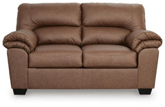 Caramel, loveseat front view - 3