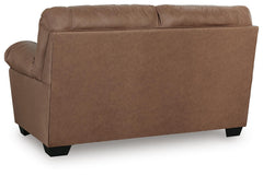Caramel, loveseat back view - 4
